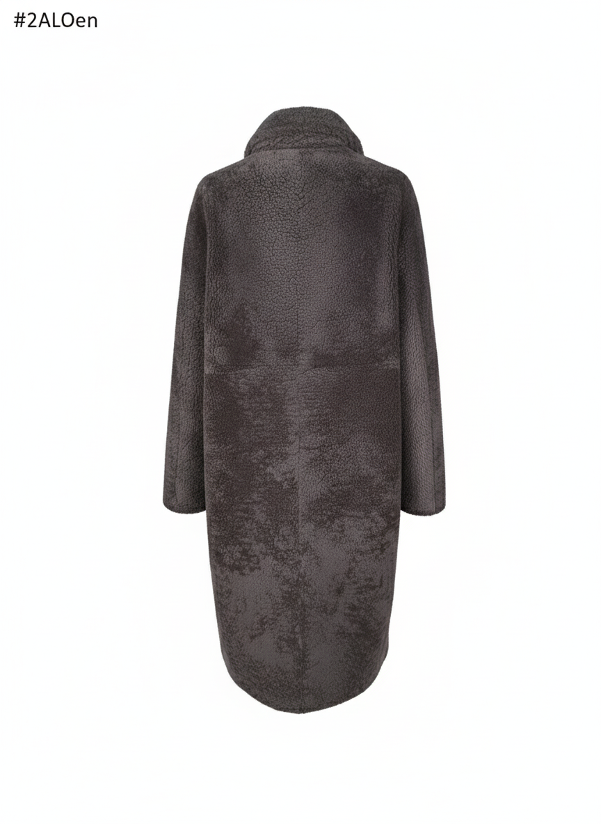 Filuka, 100 cm. - Krage - Krøllete lam - Dame - Taupe