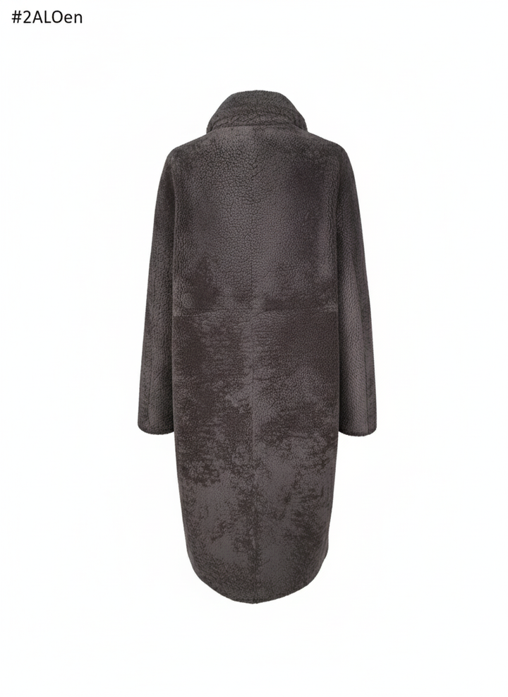 Filuka, 100 cm. - Krage - Krøllete lam - Dame - Taupe