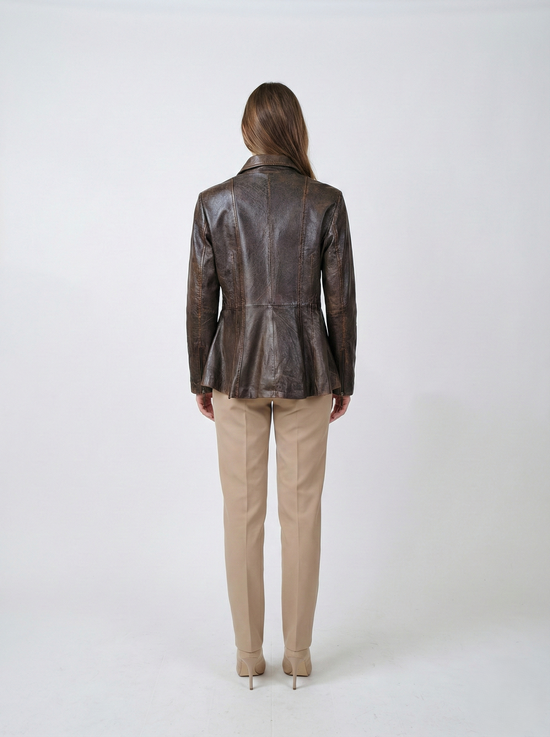 Camilla, 65 cm. - Lammelæder - Dame - Royal Brown