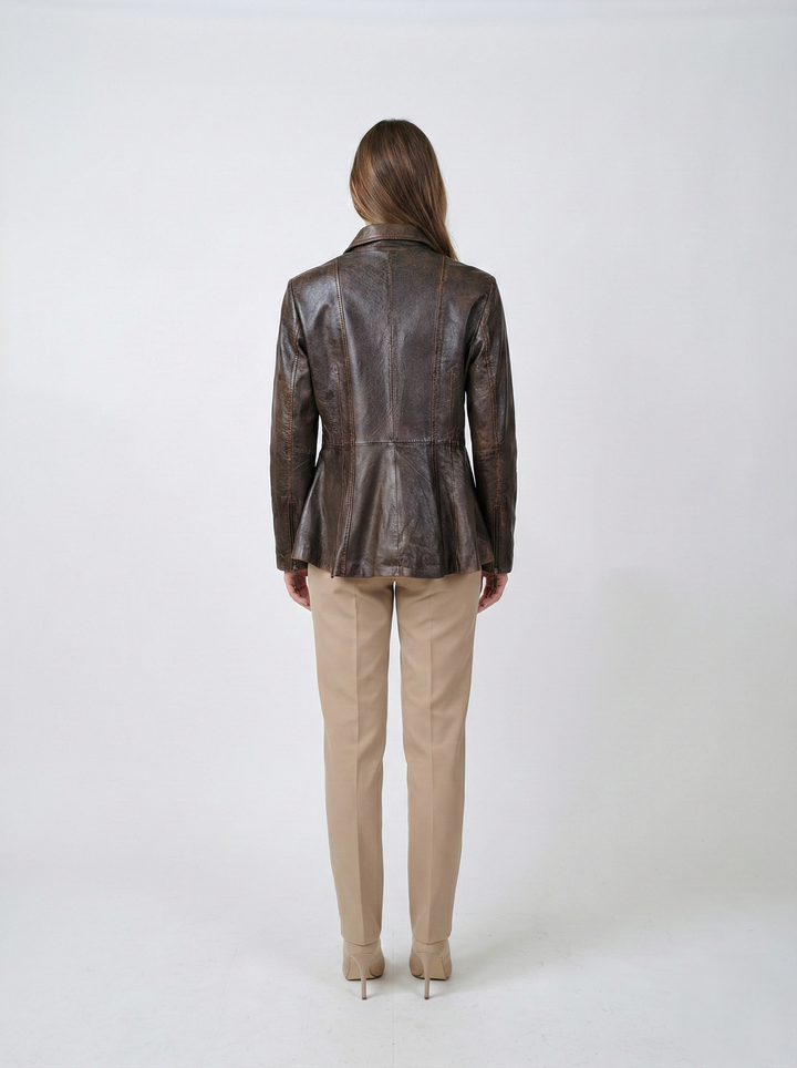 Camilla, 65 cm. - Lammelæder - Dame - Royal Brown
