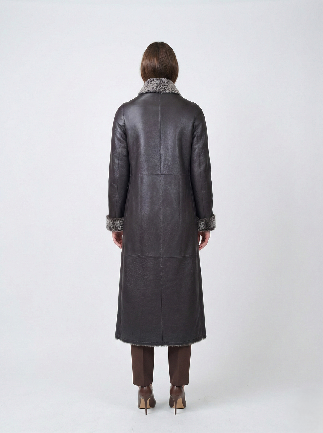 Inocente, 125 cm. - Collar - La Coon Lamb - Mujer - Marrón oscuro