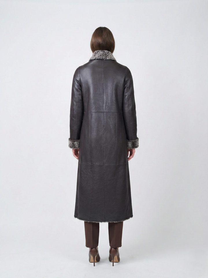 Inocente, 125 cm. - Collar - La Coon Lamb - Mujer - Marrón oscuro