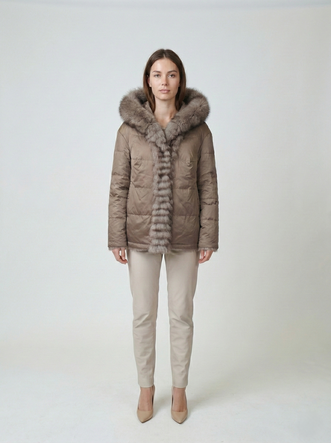 Slóð, 65 cm. - Hetta - Refur - Konur - Sable