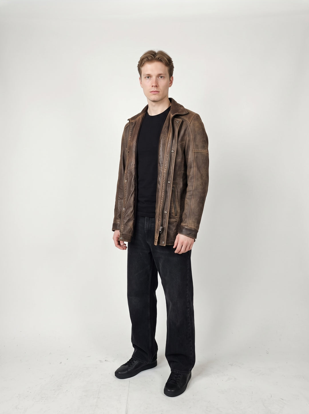 Winter Gomez, 80 cm. - Lamb Crackle - Mann - Brun