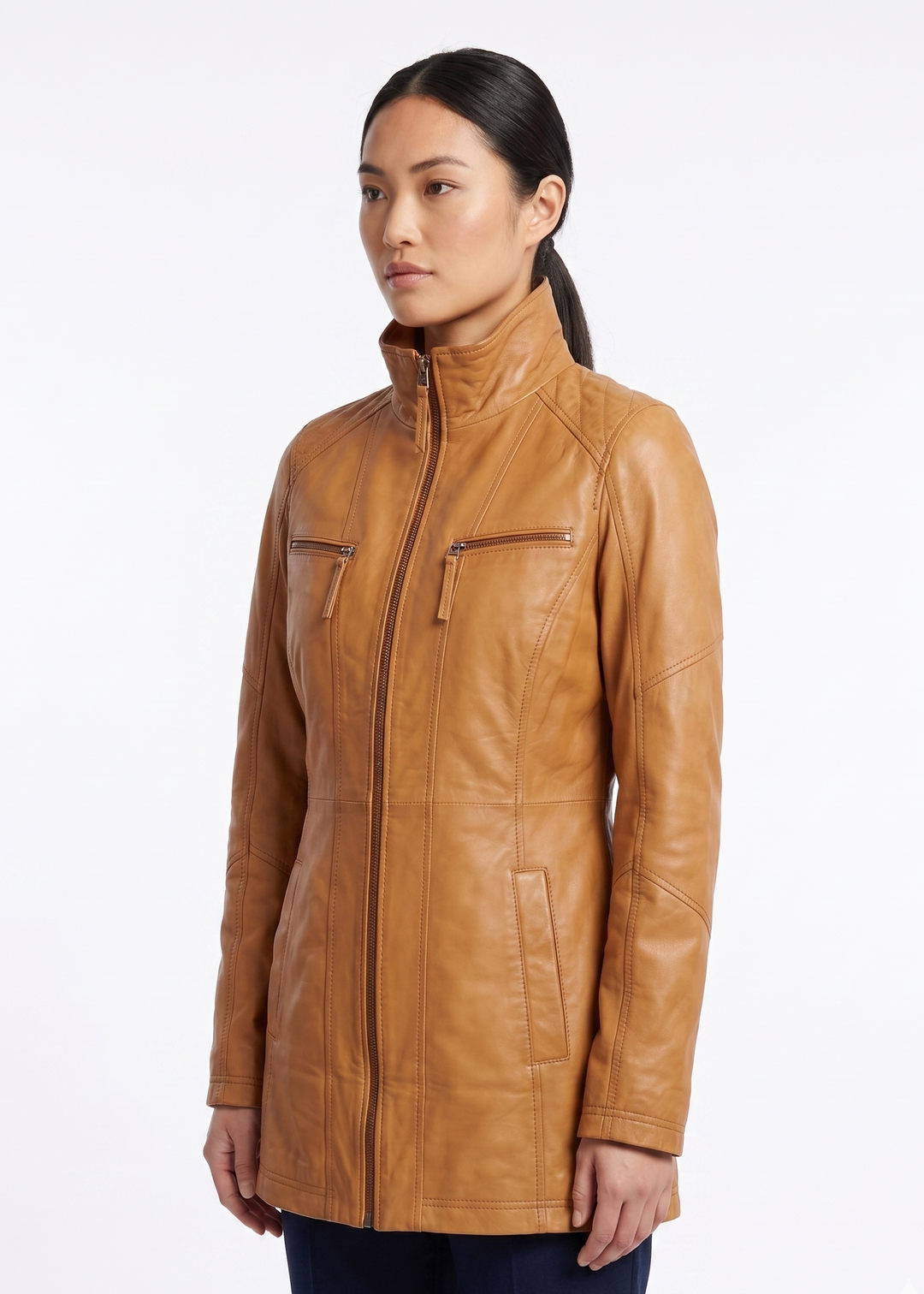 Nieuw Alaine - Lam Malli Leer - Dames - Cognac