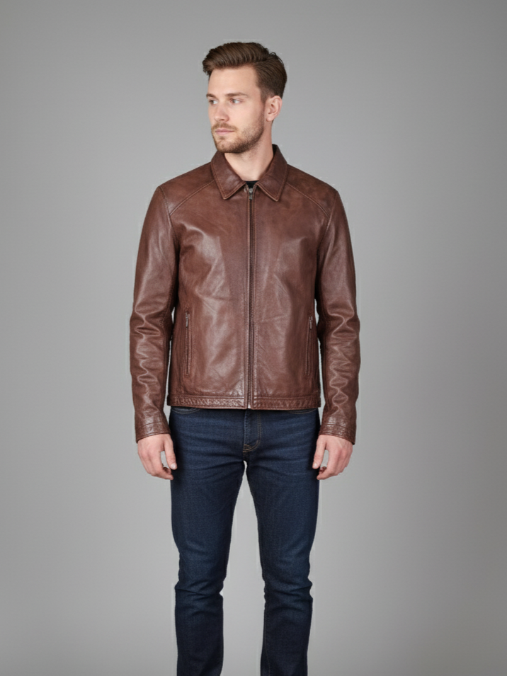 Ivar, 65 cm. - Lammepolsk nappalæder -Mand - Cana Brown