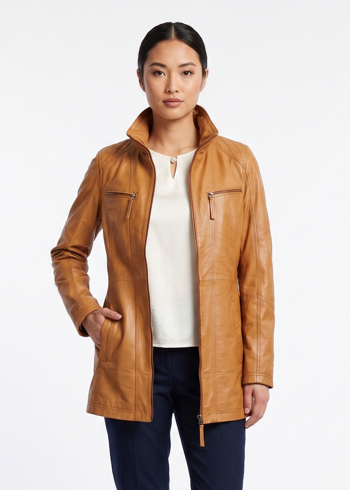 Nieuw Alaine - Lam Malli Leer - Dames - Cognac