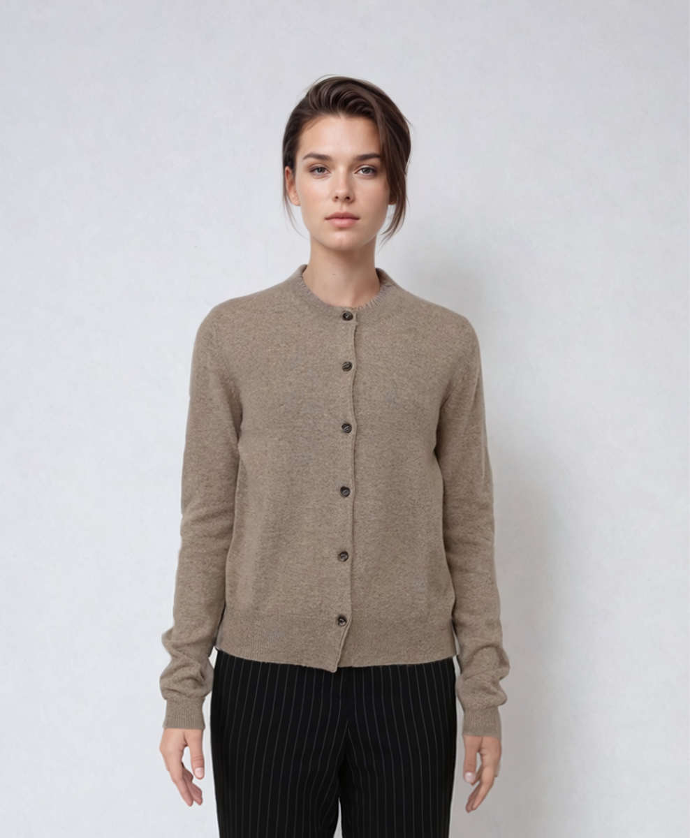 SY-23022 Cardigan - 100% Cashmere - Tilbehør - Eg