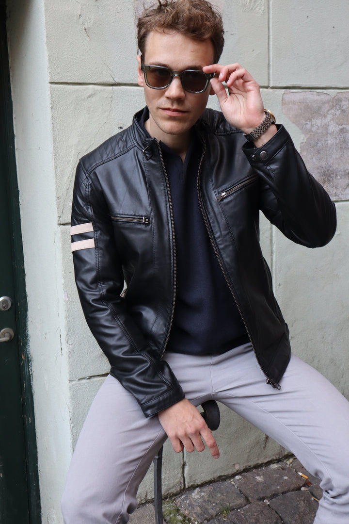 Charlie - Lamb Nappa / Eco - Man - Svart