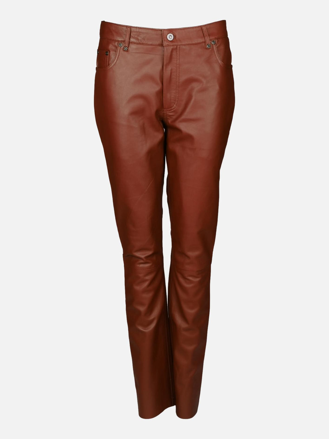 Pantalon Jill - Cuir Nappa d'agneau vernis -