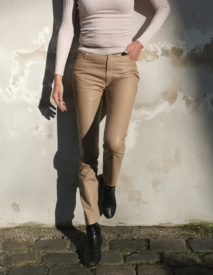 Ny Jill Buks - Lamme Nappa Læder - Dame - Beige