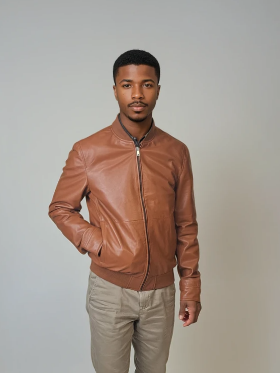 Benn - Lamb Thick Dace Leather -Man - Cognac