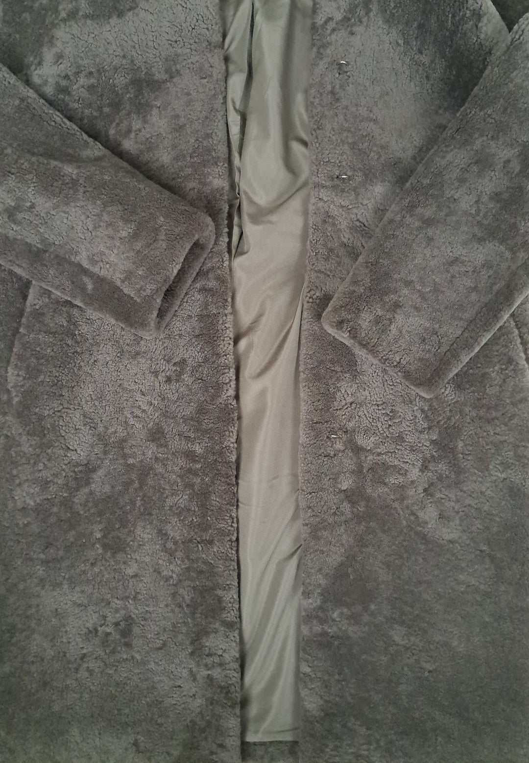 Filuka, 100 cm. - Krage - Krøllete lam - Dame - Taupe
