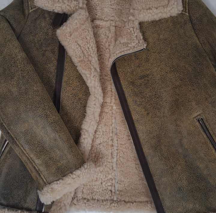 Irwing, 72 cm. - Lamb Crackle - Man - Beige