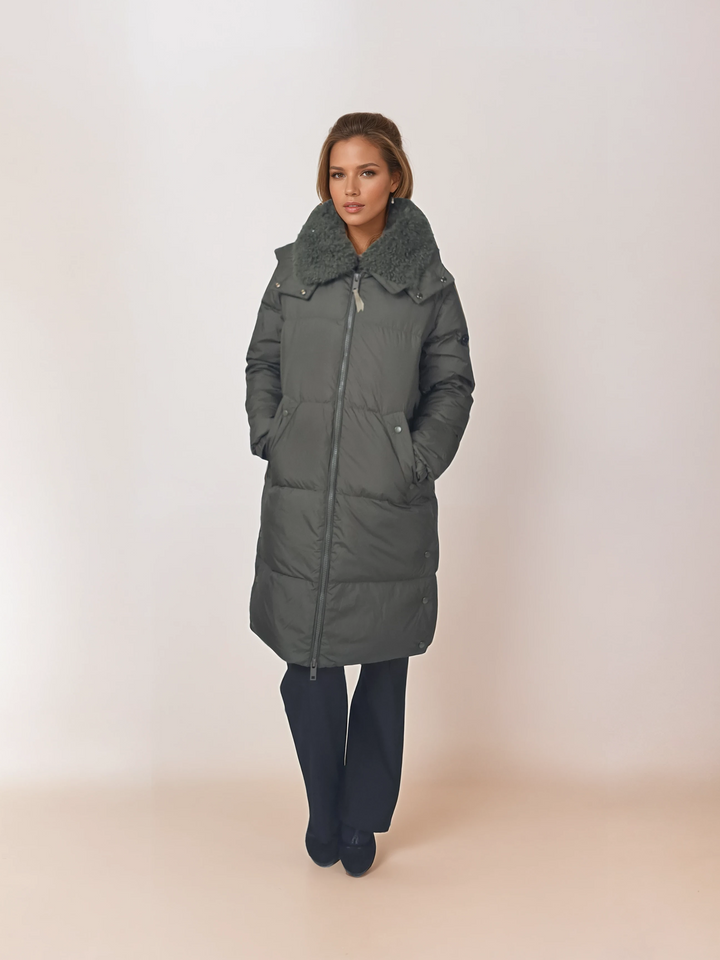 Kannerva, 98 cm. - Untuvatakki/liivi - Naiset - Army Green
