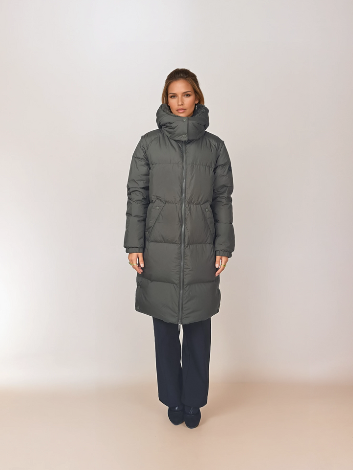 Kannerva, 98 cm. - Untuvatakki/liivi - Naiset - Army Green