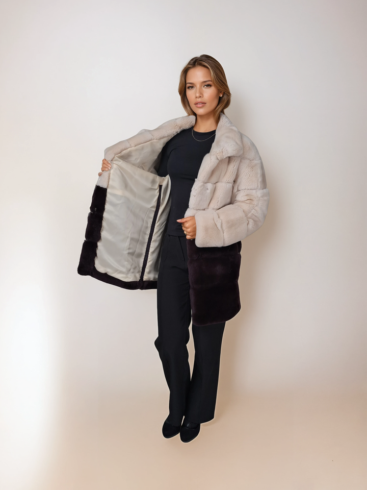 Hachan, 80 cm. - Rex - Kvinner - Elfenben og vin