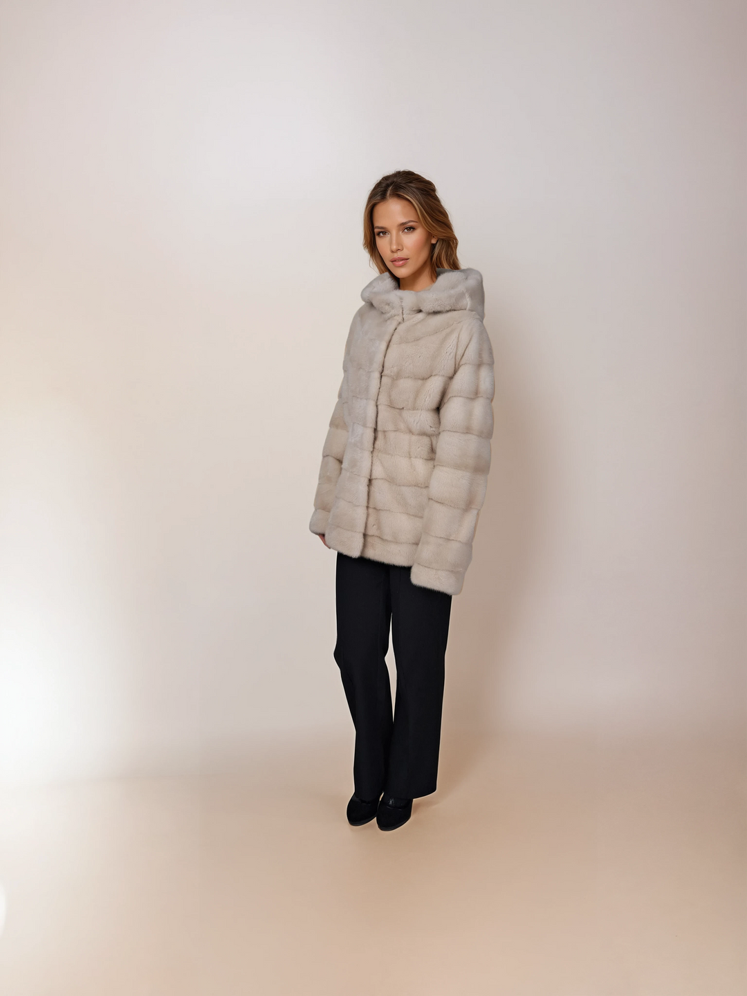 Trinity, 75 cm. - Huva - Mink - Dam - Pärla