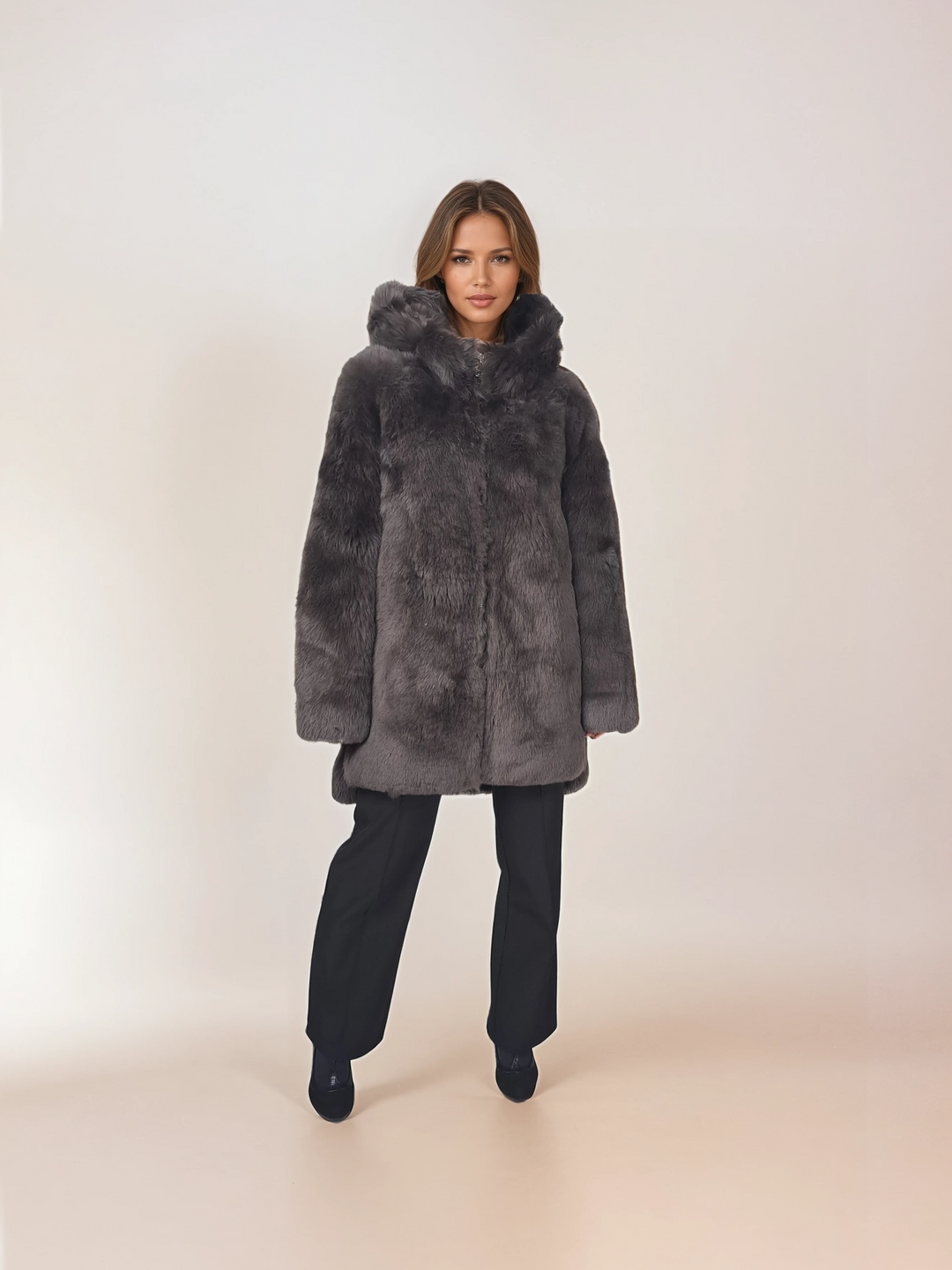 Iphigenie, 85 cm. - Hetta - Toscana Lamb - Konur - Taupe