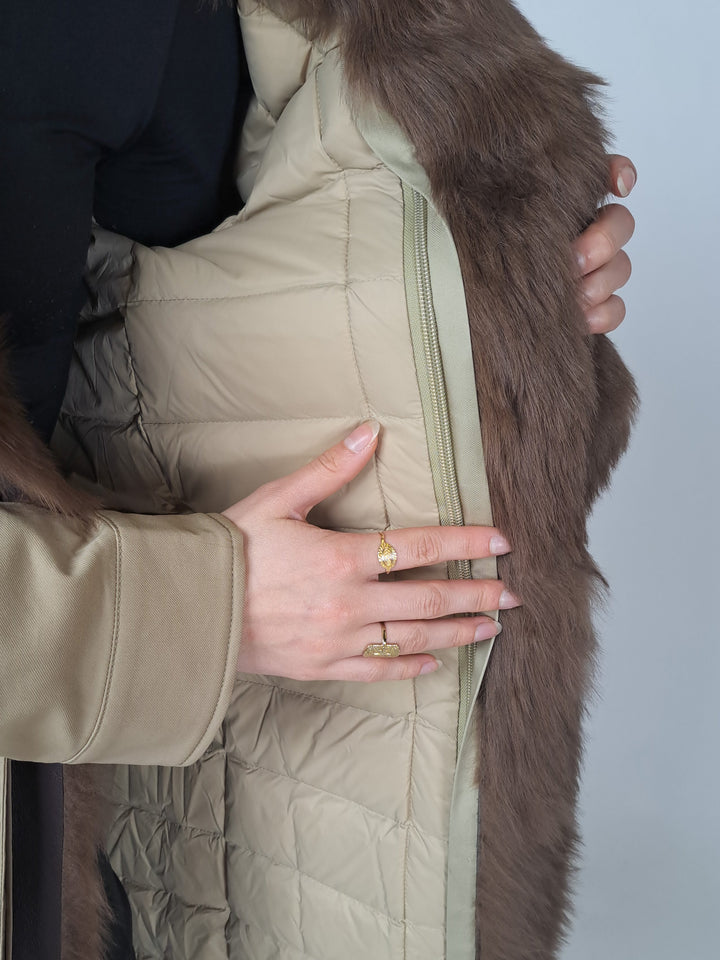 Ivana, 97 cm. - Tekstil - Kvinder - Off White