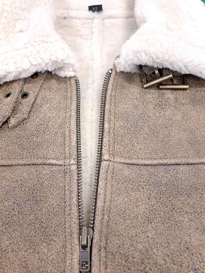 PM003 - Nappa Lam Crack - Heren - Beige
