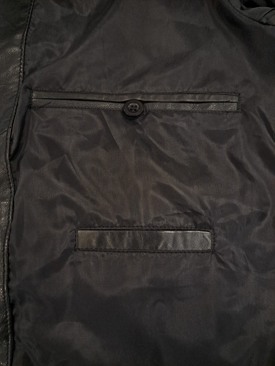 Herre 3535, 68 cm. - Lammelæder - Mand - Sort