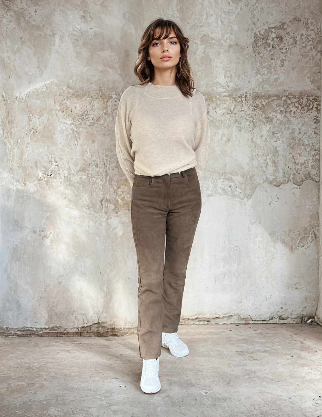 Lenvi Bukser - Gede Ruskind - Damer - Mørkegrøn