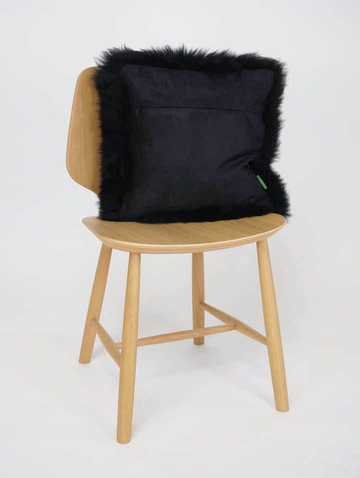 Putetrekk 40*40 cm. - Saueskinn - Tilbehør - Svart