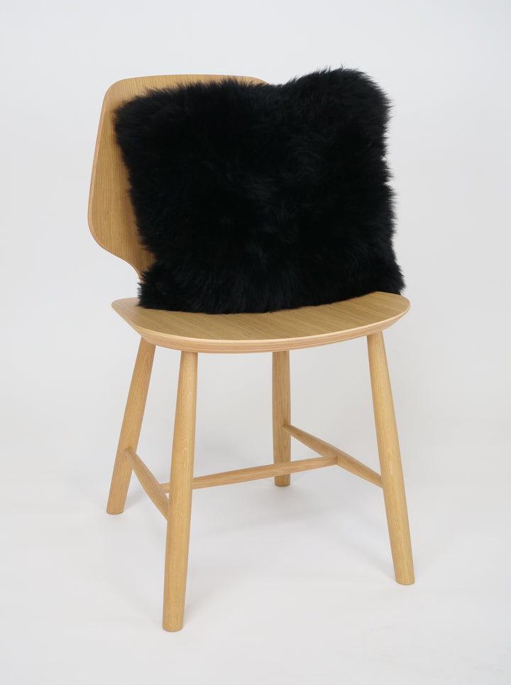 Putetrekk 40*40 cm. - Saueskinn - Tilbehør - Svart