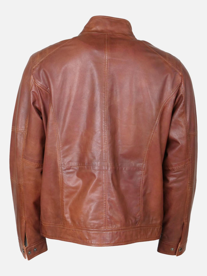 Lopaz, 67 cm. - Lammepolsk nappalæder -Mand - Cognac