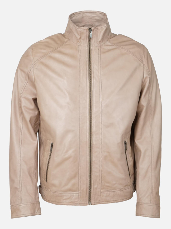 Leon, 68 cm. - Lammepolsk nappalæder -Mand - Beige