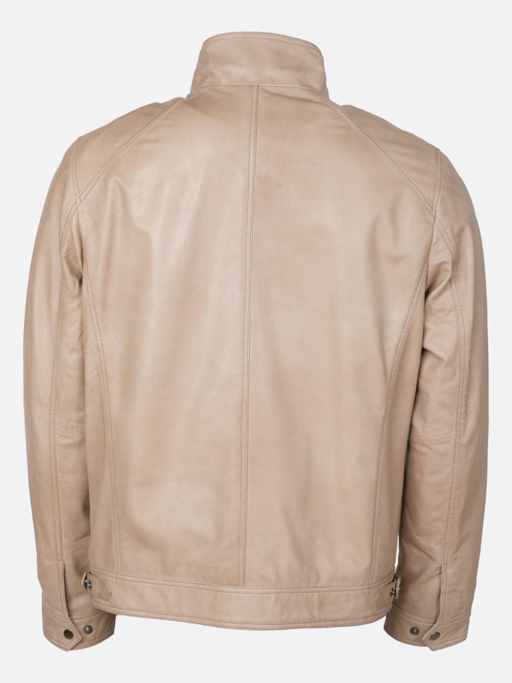 Leon, 68 cm. - Lammepolsk nappalæder -Mand - Beige