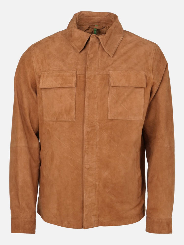Howel, 68 cm. - Gede-ruskindsjakke - Man - Mørk Cognac