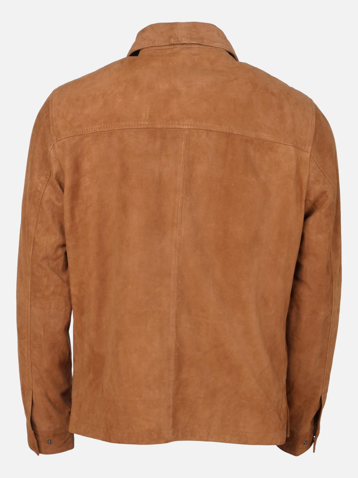 Howel, 68 cm. - Gede-ruskindsjakke - Man - Mørk Cognac