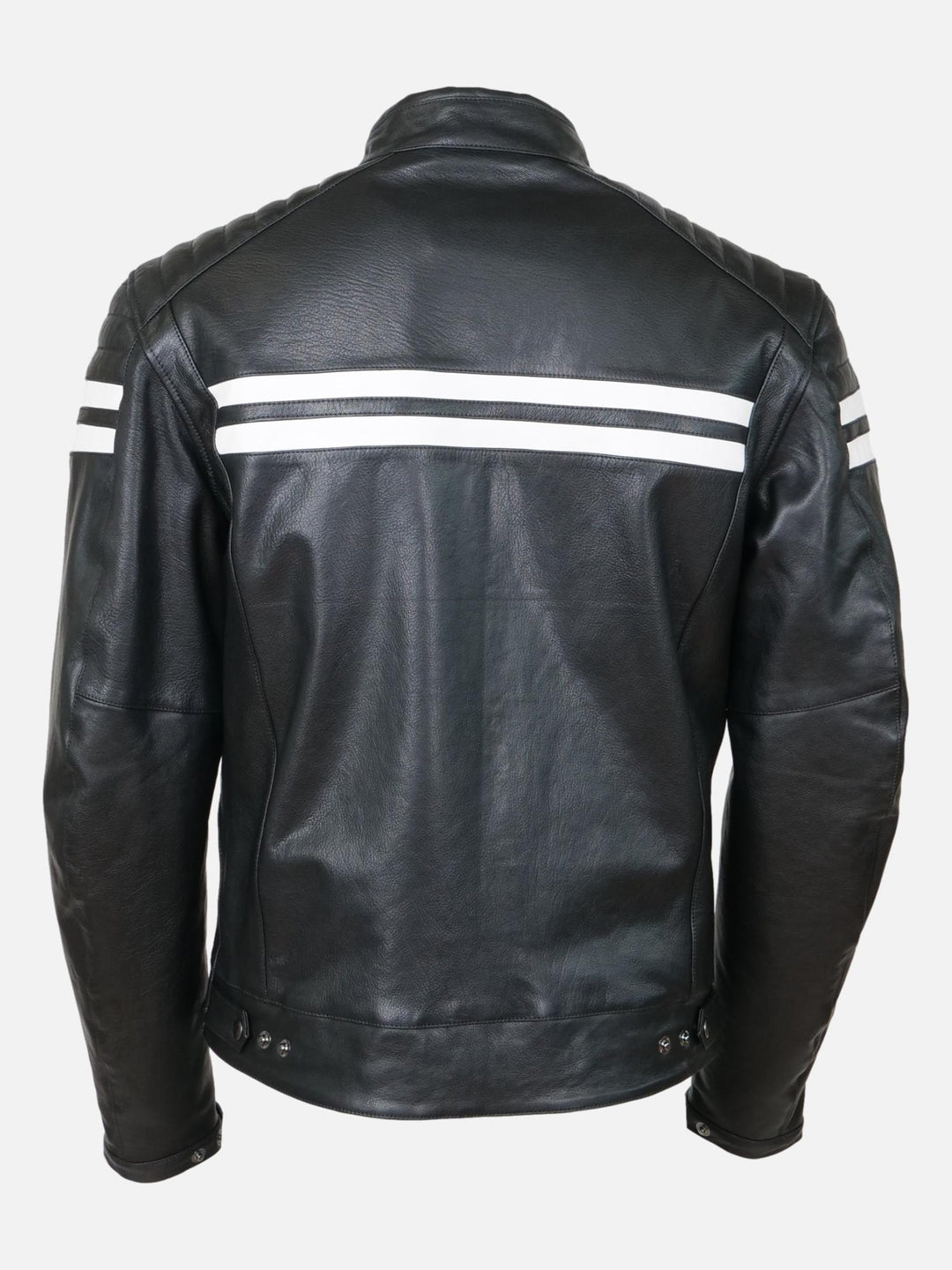 AJ070 Herrejakke, 69 cm. - Gede Nappa Læder - Mand - Sort