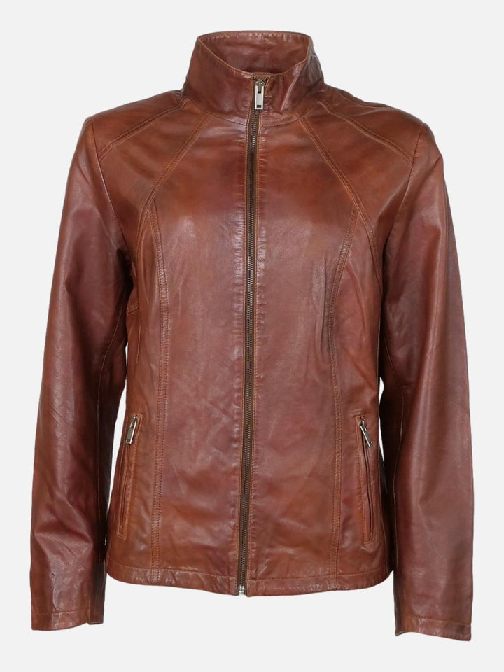P 14-02 - Komfort, 60 cm. - Lammepolsk nappaskinn - Cognac