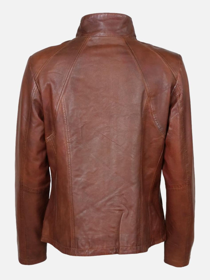 P 14-02 - Komfort, 60 cm. - Lammepolsk nappaskinn - Cognac