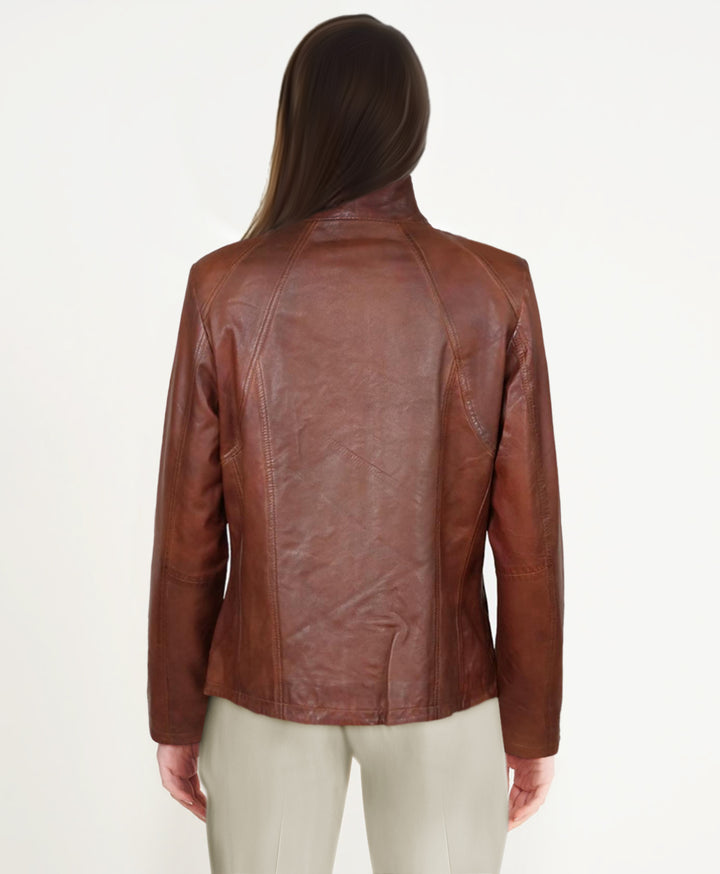 P 14-02 - Komfort, 60 cm. - Lammepolsk nappaskinn - Cognac