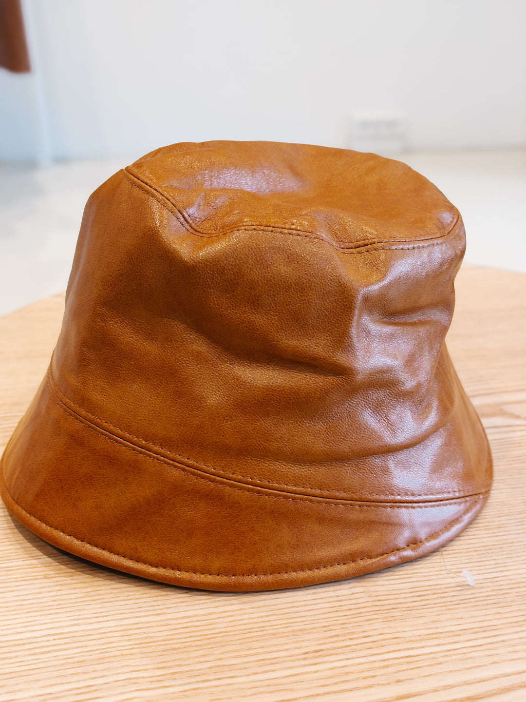 HL24C049 Læderhat - Læder - Tilbehør - Cognac