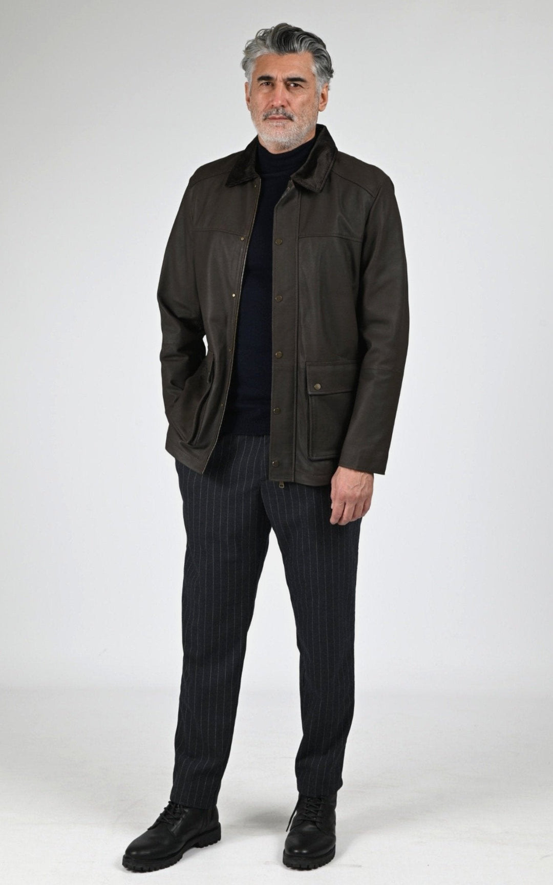 Veste Daim Homme Oakwood, modèle Jack 65079 de couleur brown 502