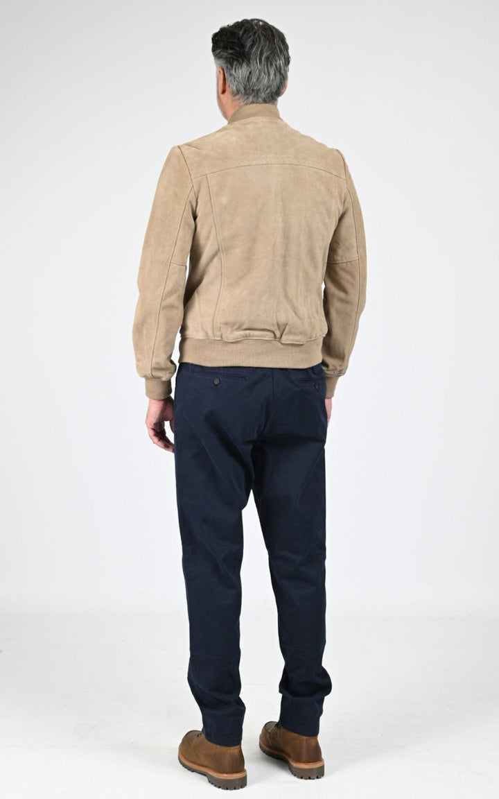 Blouson Daim Homme Jaj -Schott-, modèle Lc300 de couleur dark beige