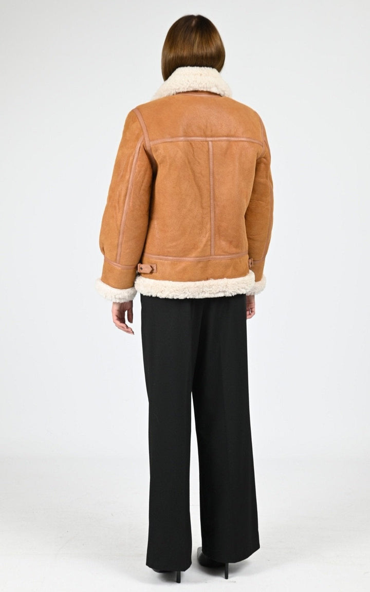 Bombardier Df Femme Schott, modèle Lcw ashley2 de couleur amber