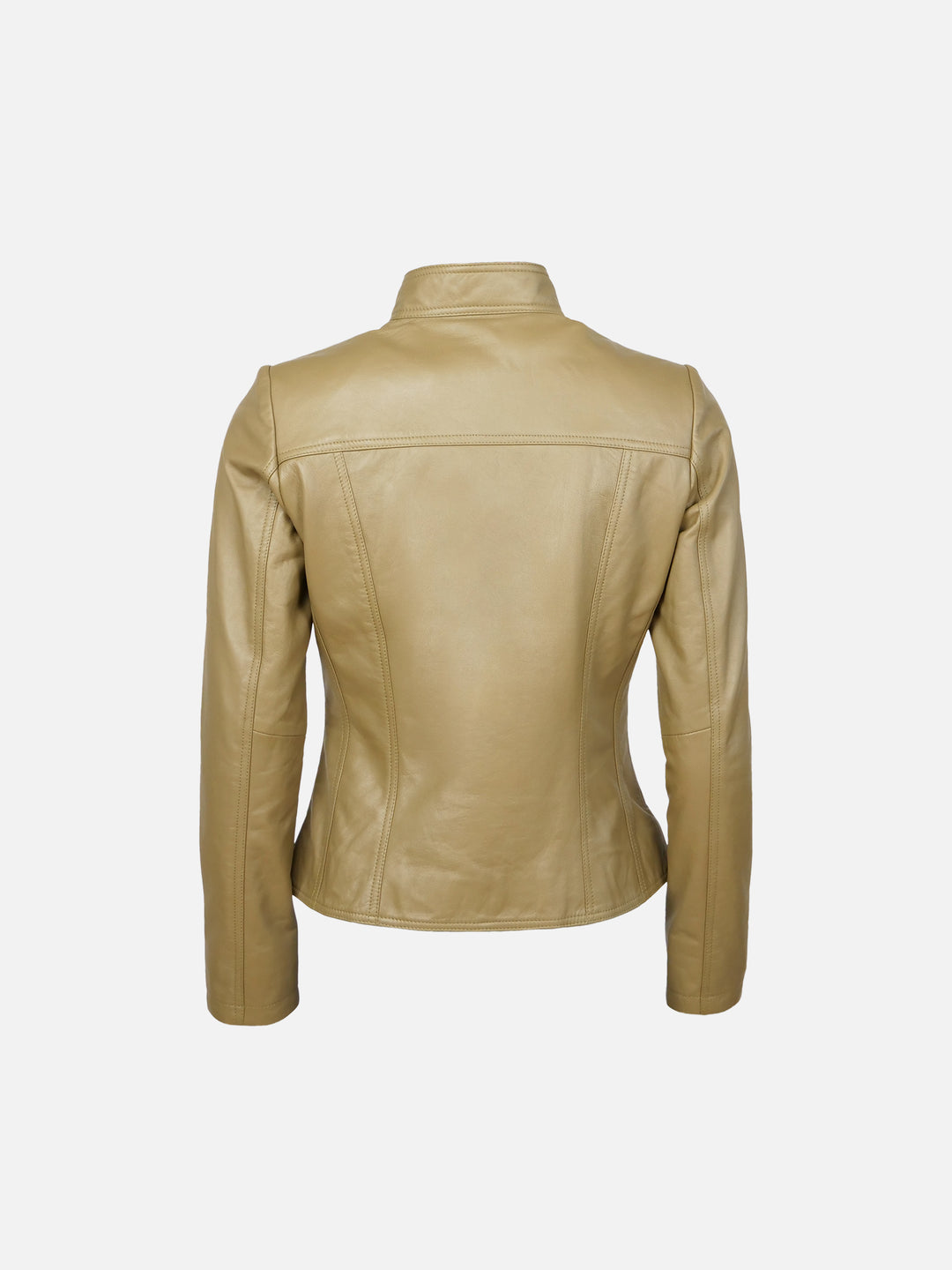 P 14-01, 55 cm. - Lam Olijf Gelooid Leer-Wome - Olijf