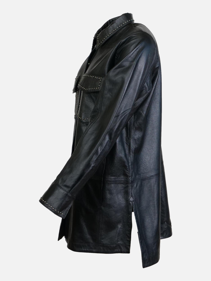 Jincy, 77 cm. - Lammeskinn - Dame - Svart