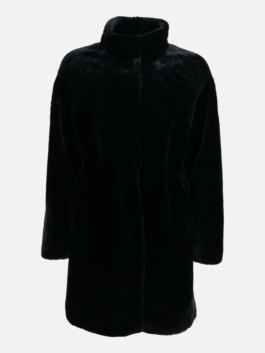 Harfleur, 85 cm. - Lamssteil haar - Dames - Zwart