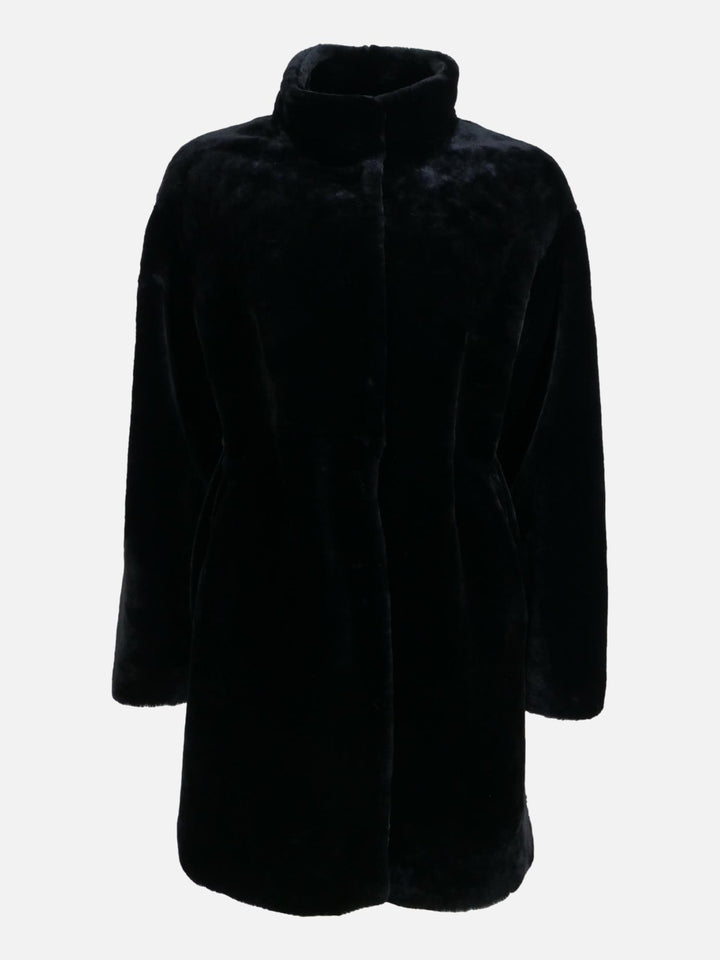 Harfleur, 85 cm. - Lamssteil haar - Dames - Zwart