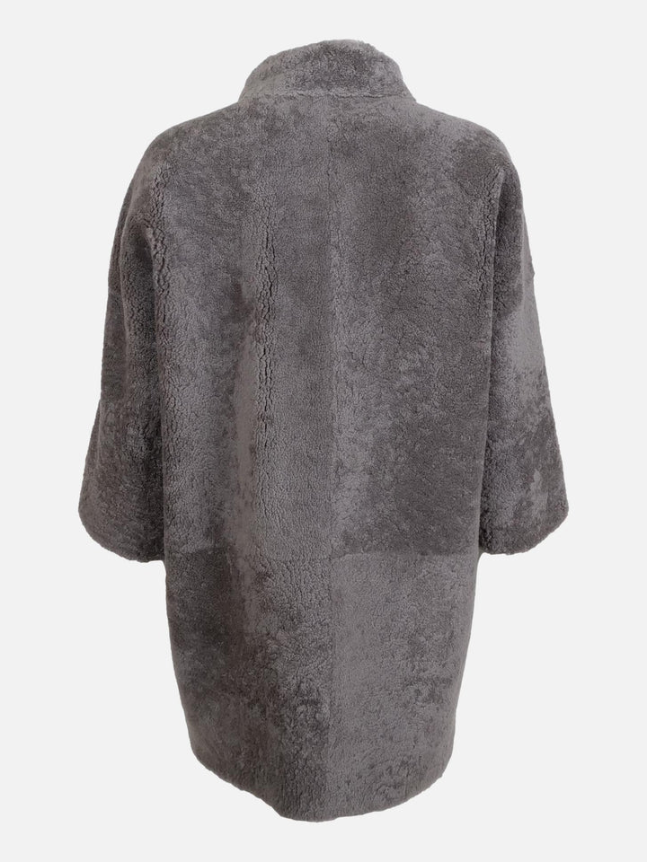 Harlette, 85 cm. - Collar - Cordero Rizado - Mujer - Taupe