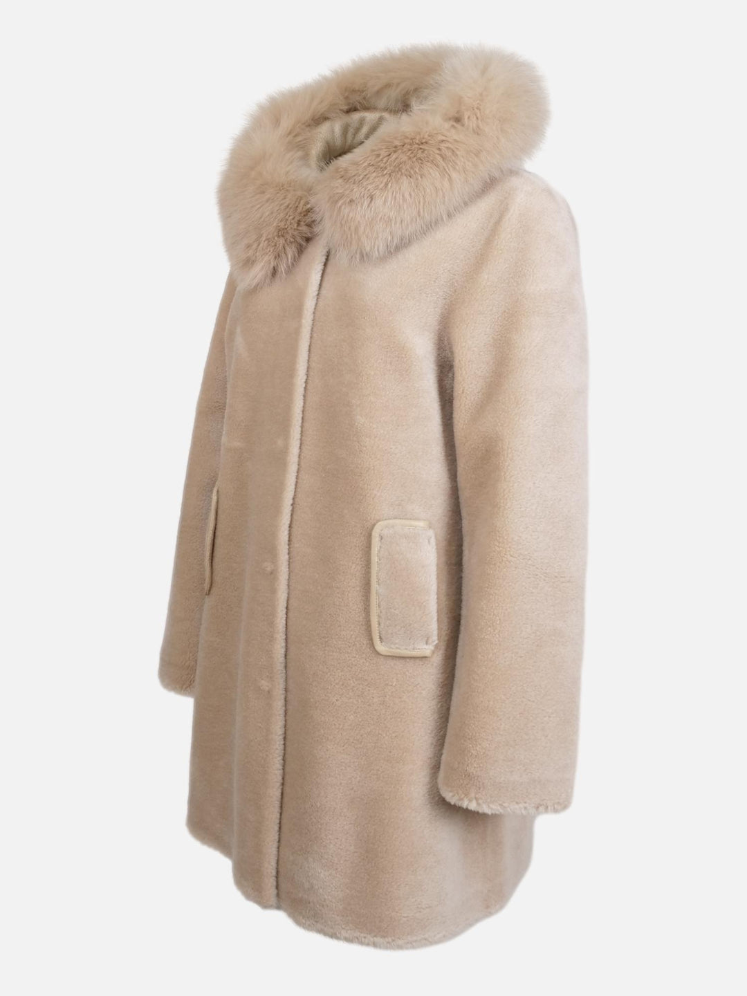 Ganix, 85 cm. - Hætte - Air Wool - Damer - Light Camel