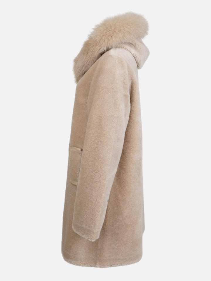 Ganix, 85 cm. - Hætte - Air Wool - Damer - Light Camel