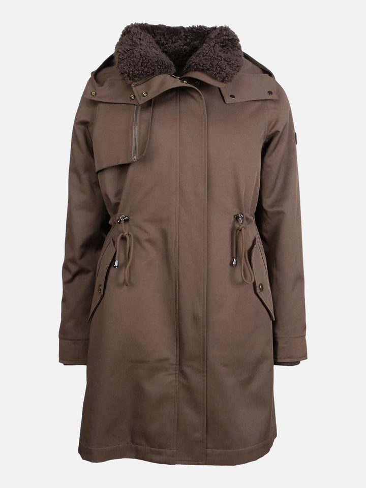 Haagnau, 87 cm. - Textiel jack - Dames - Bruin